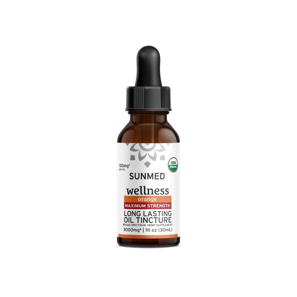 SUNMED | Broad Spectrum Wellness Long Lasting Oil Tincture 3000mg (Maximum Strength)